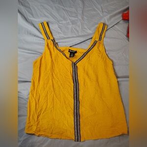 2019 Wrangler Retro Yellow, Black And White Tank top Size Large